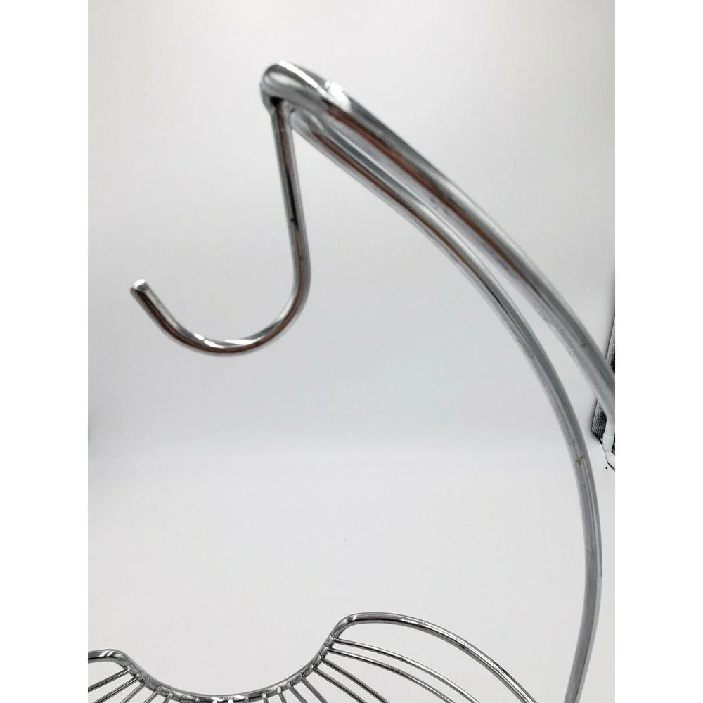 Wire Fruit Basket Bowl Banana Tree Hanger Hook Chrome Finish Bowl Countertop